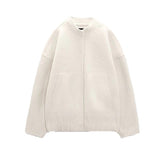 Fashion Bomber Jackets Vintage Long Sleeve Streetwear Vintage College Baseball Jacket Outwear