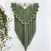 Dark Green Macrame Wall Hanging