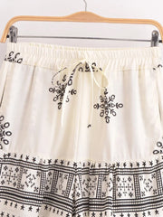 Varinia Boho High-Waist Shorts