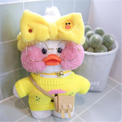 White LaLafanfan Duck Plush Toy