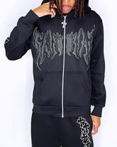 Reflective Font Printed Hoodies Outerwear