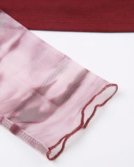 Misty Eyed Off Shoulder Tube Top with Sleeves