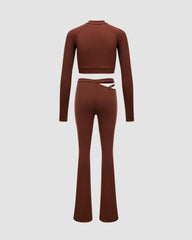 Carob Tube Three-Piece Coord