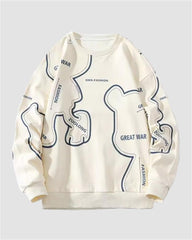 Little Bear Line Full Print Jumper