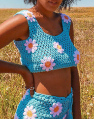 Daisy Blossoms Crochet Coord Set