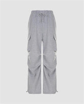 Casual Pleated Cargo Pants