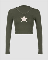Star Despair V-Neck Top