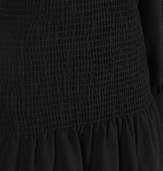 Black Long-sleeved Shirt Dress