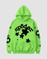 Spider Star Print Hoodie
