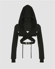 Vast Prairie Cross Top with Sleeves and Hoodie