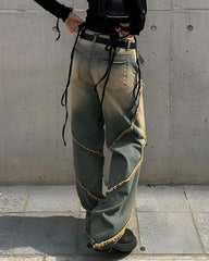 Vintage Fluffed Oversized Jeans