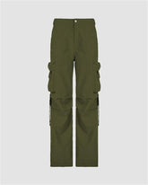 Strap Detail Pocket Loose Cargo Pants