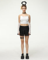 Meta High Waisted Lace Skirt