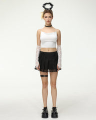 Meta High Waisted Lace Skirt