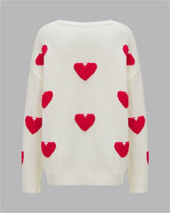 Love Full Print Loose Sweater