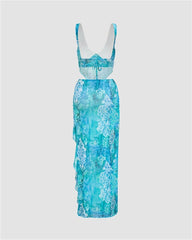 Rippling Green Skirt Coord Set