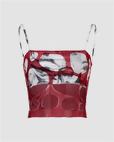 Cut Out Human Faces Cami Top