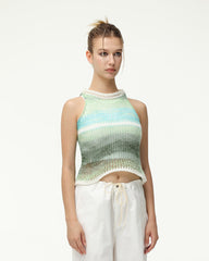 Polynesian Crop Knit Top
