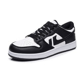 Couple Men Black White Sneakers Light Flat Shoes