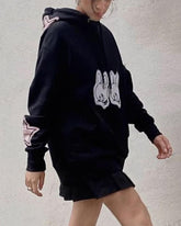 Angry Happy Hearts Oversized Hoodie