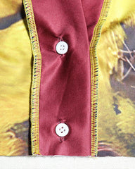 Vintage Print Button Maxi Skirt Coords