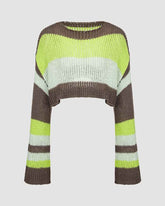 Acrid Ethos Cropped Knit Jumper