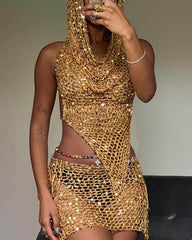 Virthon Knit Coord with Hood