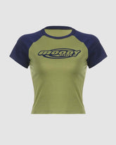 Moody Girls Raglan Baby T-Shirt