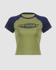 Moody Girls Raglan Baby T-Shirt