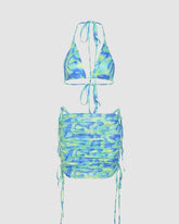 Melmi Neon Bralet Coord Skirt Set