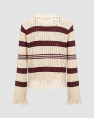 Mersea Knitted Fringe Sweater