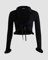 Sentinel Fuzz Crop Cardigan