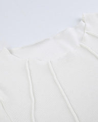 Dividing Line Ribbed Top