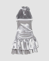 Clarity Reflective Ruched Dress