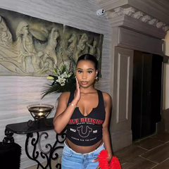 Ayana Grunge Shoelace Crop Top