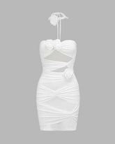 Skyscore Wrap Rose Tube Dress