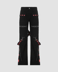 Dimwater Star Flared Cargo Pants