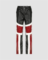 Red Crossings PU Pants