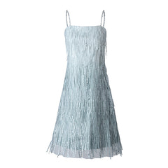 Fringe Flapper Sequin Prom Dress