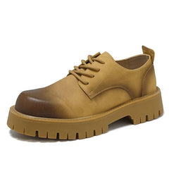 Gold Leather Shoes