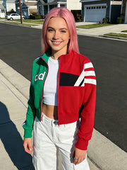 Harbour Rose Cropped Zip Jacket