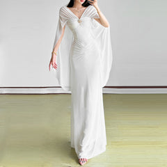 One-Shoulder Fitted Waist Dress