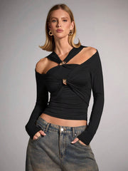 Off-The-Shoulder T-Shirt Top