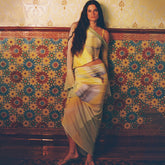 A Long Dress Set With Off-The-Shoulder Tops