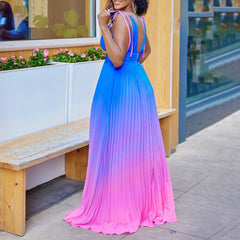 V-Neck Strapless Wrap-Around Bustier Dress