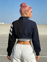 Harbour Rose Cropped Zip Jacket