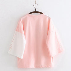 Japanese Two-Toned Fruit Long Sleeve T-shirt