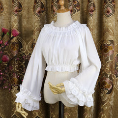 Lolita Sweet Chiffon with Ruffle Shirt