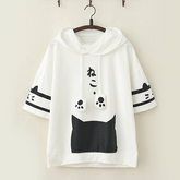 Kawaii Cat Paw Drawstring T-shirt