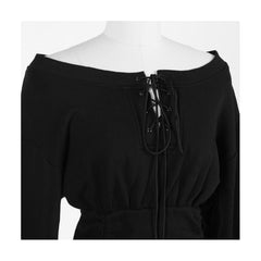 Off-shoulder Pleated Mini Dress